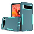 For Google Pixel 7 2 in 1 Magnetic PC + TPU Phone Case(Blue+Blue Green)