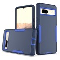 For Google Pixel 7a 2 in 1 Magnetic PC + TPU Phone Case(Royal Blue+Dark Blue)
