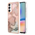 For Samsung Galaxy A05s Electroplating Marble Dual-side IMD Phone Case(Rose Gold 015)