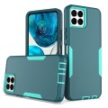 For Boost Mobile Celero 5G+ 2 in 1 Magnetic PC + TPU Phone Case(Blue+Blue Green)