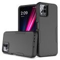 For T-Mobile REVVL 6 Pro 2 in 1 Magnetic PC + TPU Phone Case(Black)