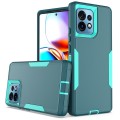 For Motorola Edge+ 2023 2 in 1 Magnetic PC + TPU Phone Case(Blue+Blue Green)