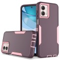 For Motorola Moto G 5G 2023 2 in 1 Magnetic PC + TPU Phone Case(Purple Red+Pink)