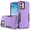 For Motorola Moto G 5G 2023 2 in 1 Magnetic PC + TPU Phone Case(Purple+Black)