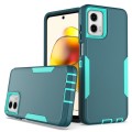 For Motorola Moto G Power 5G 2023 2 in 1 Magnetic PC + TPU Phone Case(Blue+Blue Green)