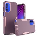 For Motorola Moto G Stylus 5G 2022 2 in 1 Magnetic PC + TPU Phone Case(Purple Red+Pink)