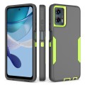 For Motorola Moto G 5G 2024 / G Play 5G 2024 2 in 1 Magnetic PC + TPU Phone Case(Gray+Fluorescent Gr