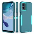 For Motorola Moto G 5G 2024 / G Play 5G 2024 2 in 1 Magnetic PC + TPU Phone Case(Blue+Blue Green)