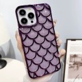 For iPhone 12 Pro Max Mermaid Scale Electroplated Glitter Paper Phone Case(Purple)