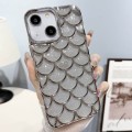 For iPhone 13 Mermaid Scale Electroplated Glitter Paper Phone Case(Grey)