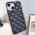 For iPhone 14 Mermaid Scale Electroplated Glitter Paper Phone Case(Black)