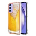 For Samsung Galaxy A15 5G Electroplating Marble Dual-side IMD Phone Case(Draft Beer)