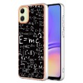 For Samsung Galaxy A05 Electroplating Marble Dual-side IMD Phone Case(Equation)