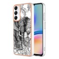 For Samsung Galaxy A05s Electroplating Marble Dual-side IMD Phone Case(Totem Elephant)