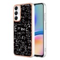 For Samsung Galaxy A05s Electroplating Marble Dual-side IMD Phone Case(Equation)