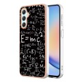 For Samsung Galaxy A25 5G Electroplating Marble Dual-side IMD Phone Case(Equation)