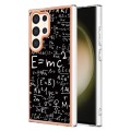 For Samsung Galaxy S24 Ultra 5G Electroplating Marble Dual-side IMD Phone Case(Equation)