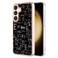 For Samsung Galaxy S24 5G Electroplating Marble Dual-side IMD Phone Case(Equation)