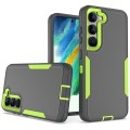 For Samsung Galaxy S23+ 5G 2 in 1 Magnetic PC + TPU Phone Case(Gray+Fluorescent Green)
