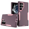 For Samsung Galaxy S23 Ultra 5G 2 in 1 Magnetic PC + TPU Phone Case(Purple Red+Pink)