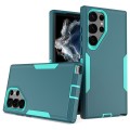 For Samsung Galaxy S23 Ultra 5G 2 in 1 Magnetic PC + TPU Phone Case(Blue+Blue Green)