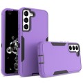 For Samsung Galaxy S22 5G 2 in 1 Magnetic PC + TPU Phone Case(Purple+Black)