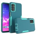 For Samsung Galaxy A13 2 in 1 Magnetic PC + TPU Phone Case(Blue+Blue Green)