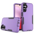 For Samsung Galaxy A14 5G 2 in 1 Magnetic PC + TPU Phone Case(Purple+Black)
