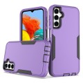 For Samsung Galaxy A24 4G 2 in 1 Magnetic PC + TPU Phone Case(Purple+Black)
