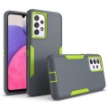 For Samsung Galaxy A33 5G 2 in 1 Magnetic PC + TPU Phone Case(Gray+Fluorescent Green)