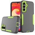 For Samsung Galaxy A54 5G 2 in 1 Magnetic PC + TPU Phone Case(Gray+Fluorescent Green)
