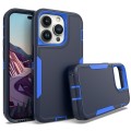 For iPhone 14 Pro 2 in 1 Magnetic PC + TPU Phone Case(Royal Blue+Dark Blue)