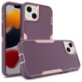 For iPhone 13 2 in 1 Magnetic PC + TPU Phone Case(Purple Red+Pink)