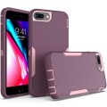 For iPhone 6 Plus / 7 Plus / 8 Plus 2 in 1 Magnetic PC + TPU Phone Case(Purple Red+Pink)