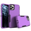 For iPhone 12 Pro 2 in 1 Magnetic PC + TPU Phone Case(Purple+Black)
