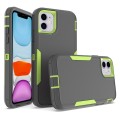 For  iPhone 11 2 in 1 Magnetic PC + TPU Phone Case(Gray+Fluorescent Green)