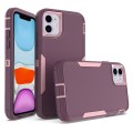 For  iPhone 11 2 in 1 Magnetic PC + TPU Phone Case(Purple Red+Pink)