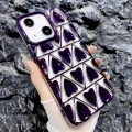 For iPhone 14 Little Love Electroplated Phone Case(Purple)