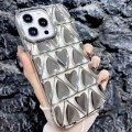 For iPhone 14 Pro Little Love Electroplated Phone Case(Silver)