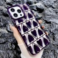 For iPhone 14 Pro Little Love Electroplated Phone Case(Purple)