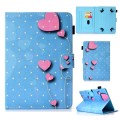 For 10 inch Universal Colored Drawing Stitching Leather Tablet Case(Love)