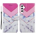 For Samsung Galaxy A05s Painted Pattern Horizontal Flip Leather Phone Case(Smoke Marble)