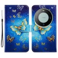For Huawei Mate 60 Painted Pattern Horizontal Flip Leather Phone Case(Butterfly)