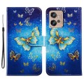 For Motorola Moto G32 Painted Pattern Horizontal Flip Leather Phone Case(Butterfly)