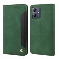 For Motorola Moto G54 Skin Feel Splicing Leather Phone Case(Green)