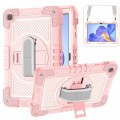 For Honor Pad X8 360 Degree Rotation PC Contrast Silicone Tablet Case(Rose Gold)