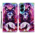 For Honor 90 Lite Painted Pattern Horizontal Flip Leather Phone Case(Wolf Totem)