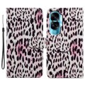 For Honor 90 Lite Painted Pattern Horizontal Flip Leather Phone Case(Leopard)