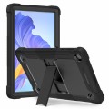 For Honor Pad X8 Shockproof Silicone Hybrid PC Tablet Case with Holder(Black)