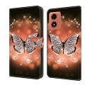 For Motorola Moto G Play 2024 Crystal 3D Shockproof Protective Leather Phone Case(Crystal Butterfly)